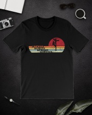 Retro Lineman The Man Myth Legend Classic T-Shirt lifestyle-mens-crewneck-front-16