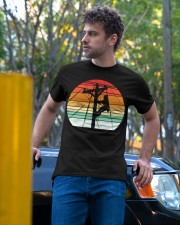 Retro Electrician Lineman Support Pole Dancer Classic T-Shirt apparel-classic-tshirt-lifestyle-front-44