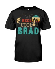 Retro Fishing Reel Cool Brad Classic T-Shirt front