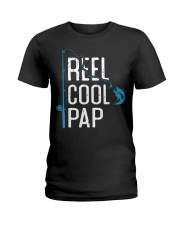 Fishing Reel Cool Pap Fisherman Ladies T-Shirt tile