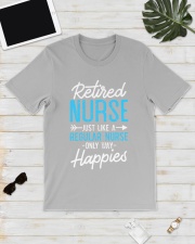 Retired Nurse Like Regular Nurse Only Way Happier Classic T-Shirt lifestyle-mens-crewneck-front-17