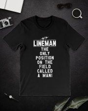 Great Funny For A Lineman Classic T-Shirt lifestyle-mens-crewneck-front-16