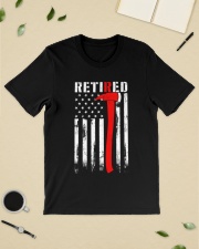 Thin Red line American Flag Retired Firefighter Classic T-Shirt lifestyle-mens-crewneck-front-19