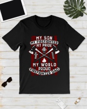 My Son My Firefighter Proud Firefighter Dad Classic T-Shirt lifestyle-mens-crewneck-front-17