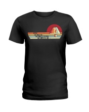 Retro style Dad The Man Cornhole Legend Ladies T-Shirt tile