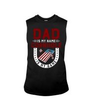 Dad is my name cornhole is my game Sleeveless Tee tile