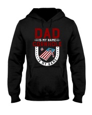 Dad is my name cornhole is my game Hooded Sweatshirt tile