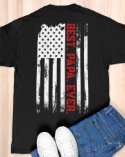 Best Papa Ever American USA flag Classic T-Shirt apparel-classic-tshirt-lifestyle-back-155