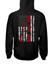 Reel Cool John American Flag Fishing Fisherman Hooded Sweatshirt tile