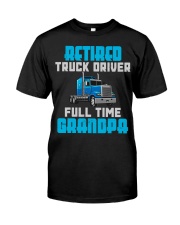 Retired Truck Driver Full Time Grandpa Premium Fit Mens Tee tile