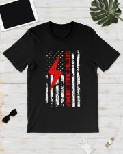 Electric Cable Lineman USA Flag Classic T-Shirt lifestyle-mens-crewneck-front-17