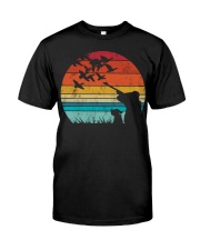 Vintage Retro style Duck hunting Premium Fit Mens Tee tile