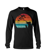 Vintage Retro style Duck hunting Long Sleeve Tee tile