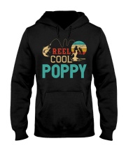 Retro Fishing Reel Cool Poppy Hooded Sweatshirt tile