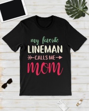 My Favorite Lineman Calls Me Mom Classic T-Shirt lifestyle-mens-crewneck-front-17