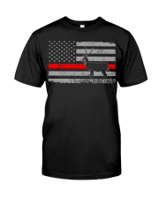 Thin Red Line Axis Deer Hunting Flag Premium Fit Mens Tee tile