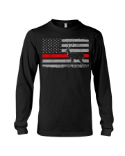 Thin Red Line Axis Deer Hunting Flag Long Sleeve Tee tile