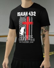 Thin Red Line Firefighter cross Bible Verse Classic T-Shirt apparel-classic-tshirt-lifestyle-front-103