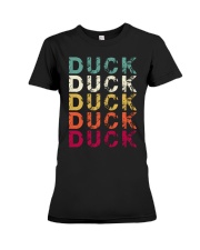 Vintage Duck Hunting Premium Fit Ladies Tee tile