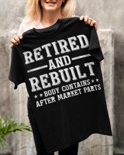 Funny Retired and Rebuilt Classic T-Shirt apparel-classic-tshirt-lifestyle-front-117