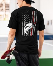 Fishing American Flag Vintage USA Bass Fisherman Classic T-Shirt apparel-classic-tshirt-lifestyle-back-68