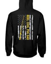 Reel Cool Pug Dad American Flag Fishing Fisherman Hooded Sweatshirt tile