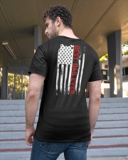 Best Dad Ever American USA flag Classic T-Shirt apparel-classic-tshirt-lifestyle-back-48