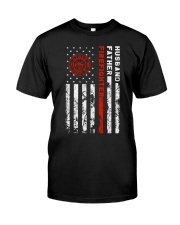 Firefighter Husband Father Fireman Fathers Day Premium Fit Mens Tee tile