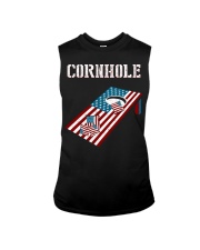 Cornhole Board Bags Outdoor Game American flag Sleeveless Tee tile