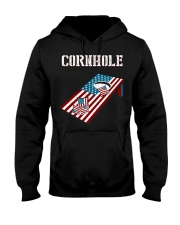Cornhole Board Bags Outdoor Game American flag Hooded Sweatshirt tile