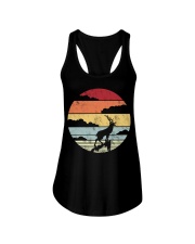 Vintage Deer Hunting Retro Ladies Flowy Tank tile