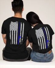 American Flag Vintage Fishing Classic T-Shirt apparel-classic-tshirt-lifestyle-back-123