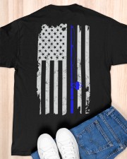 American Flag Vintage Fishing Classic T-Shirt apparel-classic-tshirt-lifestyle-back-155