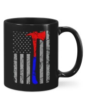 Thin Blue Red Line Flag Police Firefighter Mugs tile
