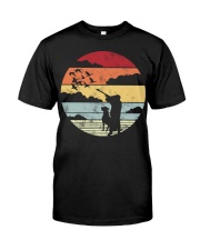 Retro vintage Duck Hunting Premium Fit Mens Tee tile