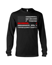 Thin Red Line Deer Hunting Flag Long Sleeve Tee tile