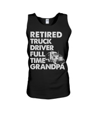 Funny Retired Truck Driver Full Time Grandpa Unisex Tank tile