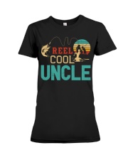 Retro Fishing Reel Cool Uncle Premium Fit Ladies Tee tile