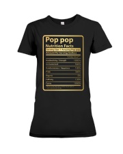 Pop Pop Nutrition Facts Premium Fit Ladies Tee tile