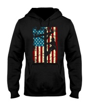 American Flag Electric Cable Lineman Hooded Sweatshirt tile