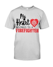 My Heart Belongs to a Firefighter Premium Fit Mens Tee tile