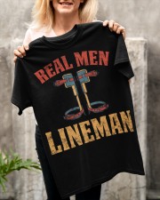 Real men Lineman Classic T-Shirt apparel-classic-tshirt-lifestyle-front-117