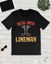 Real men Lineman Classic T-Shirt lifestyle-mens-crewneck-front-17