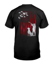 Patriotic American USA Flag Duck Hunting Premium Fit Mens Tee tile