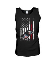 Thin Red line Cornhole board USA American flag Unisex Tank tile