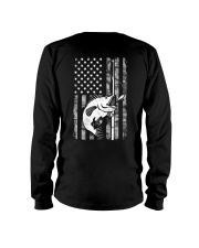 Camouflage American Flag Bass Fishing Long Sleeve Tee tile