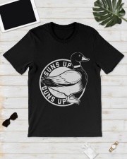 Vintage retro style Suns Up Funny duck Hunting Classic T-Shirt lifestyle-mens-crewneck-front-17