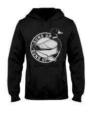 Vintage retro style Suns Up Funny duck Hunting Hooded Sweatshirt tile
