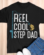 Fishing Reel Cool Step Dad Fisherman Classic T-Shirt apparel-classic-tshirt-lifestyle-front-154