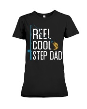 Fishing Reel Cool Step Dad Fisherman Premium Fit Ladies Tee tile